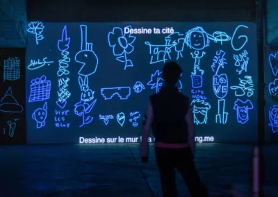 projection de dessin a brussel